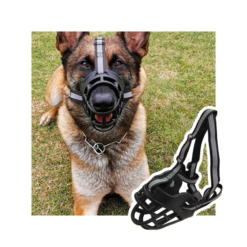 Dog Safe Muzzle with Adjustable Straps
