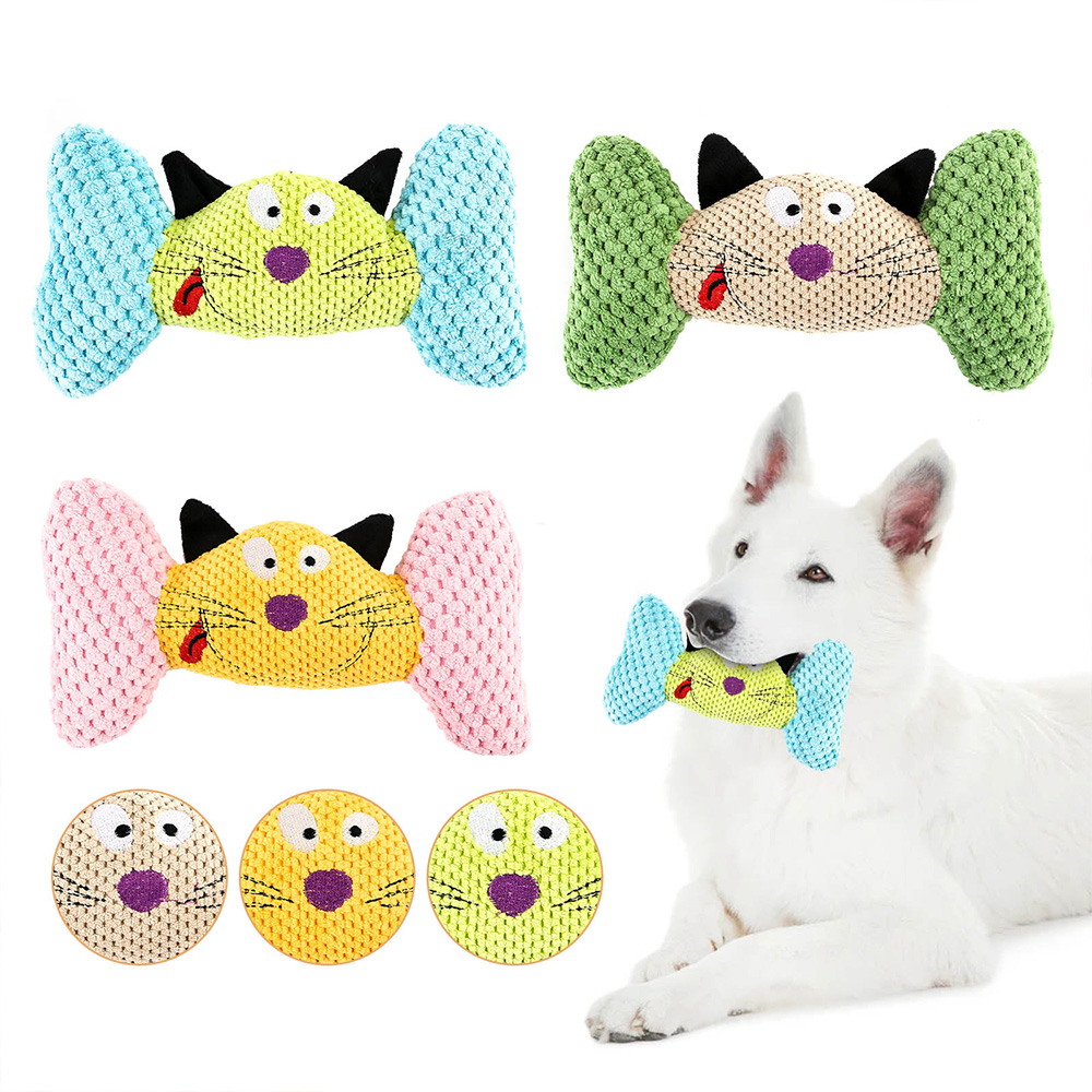 Cat Bone Shape Pet Dog Chew Toys