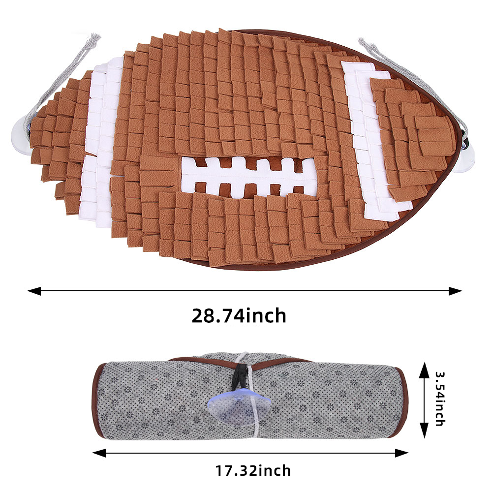 Rugby-shaped Dog Sniff Mat
