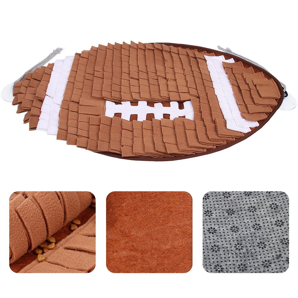 Rugby-shaped Dog Sniff Mat