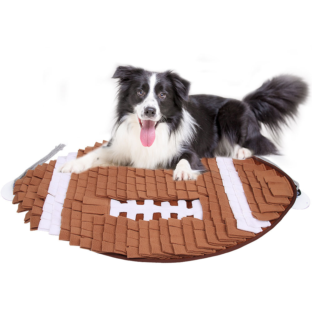 Rugby-shaped Dog Sniff Mat