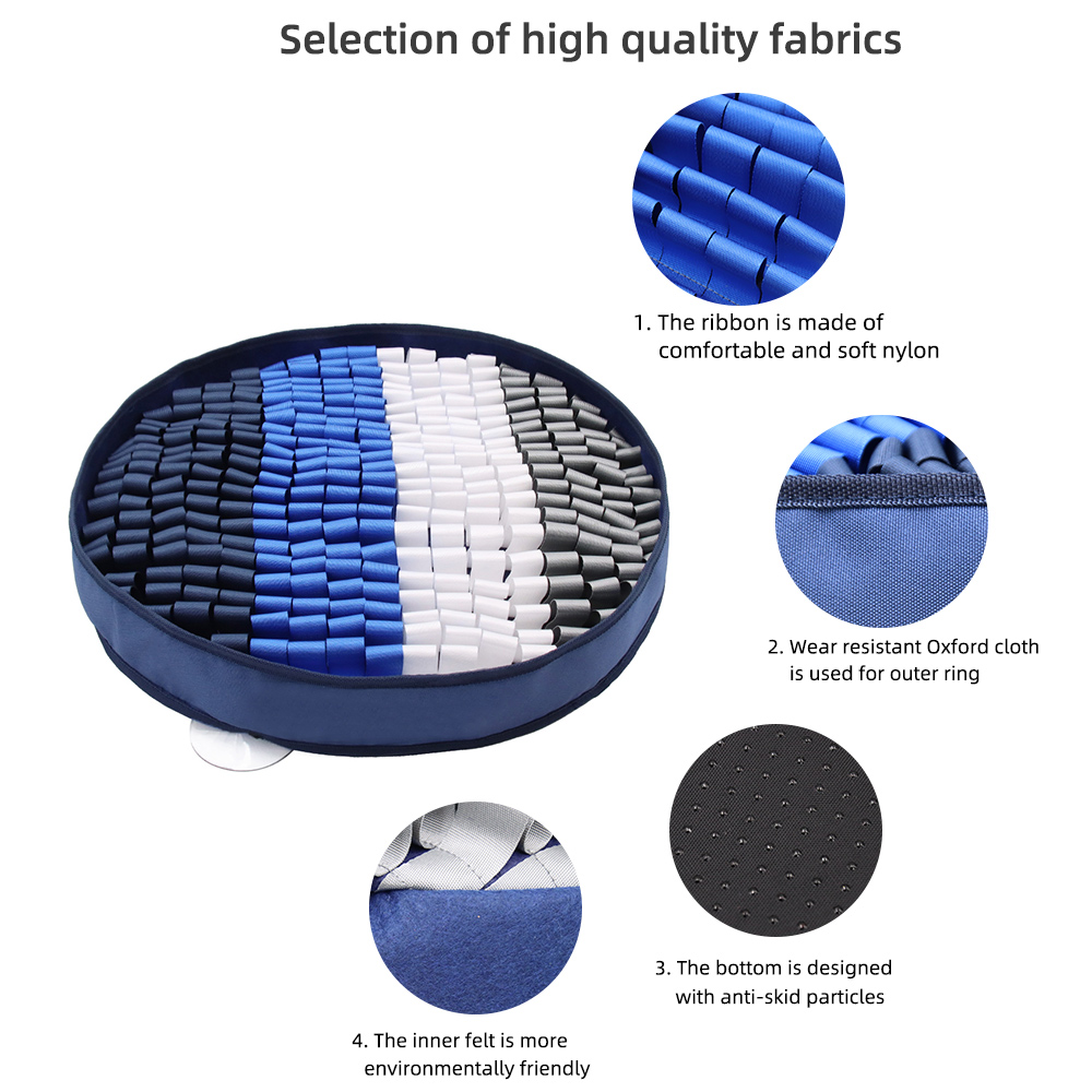 Round Splicing Dog Sniff Mat
