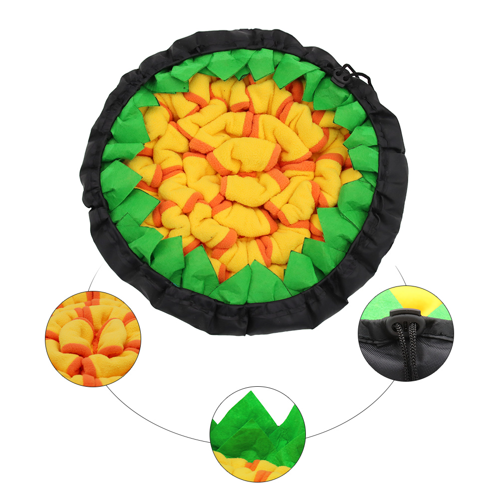 Foldable Colorful Sunflower Dog Sniff Mat