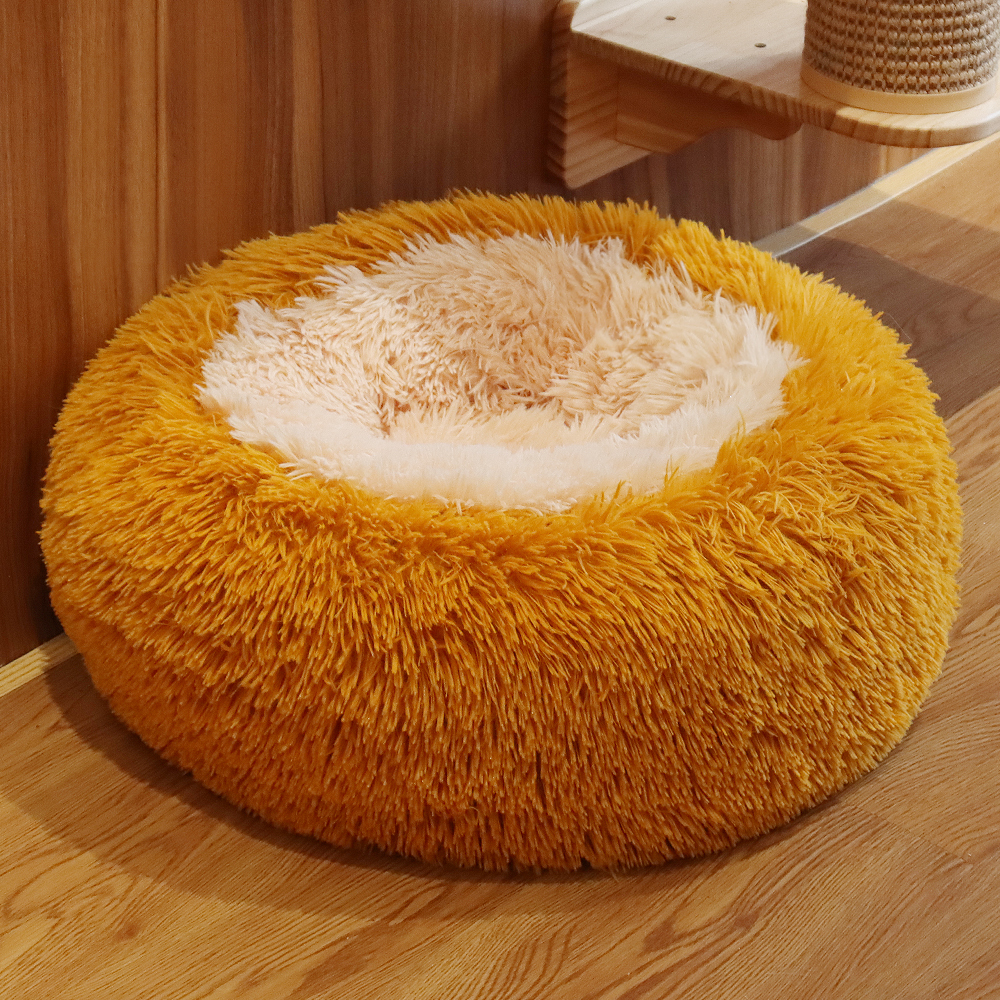 Round Long Hair Pet Bed Nest