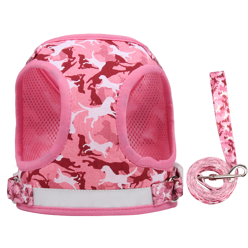 Camouflage Pet Harness Leash Set