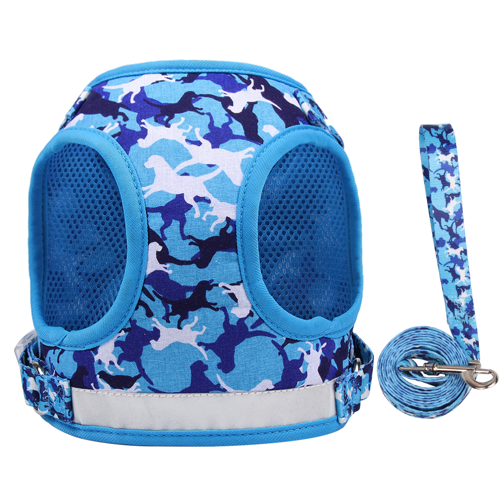 Camouflage Pet Harness Leash Set