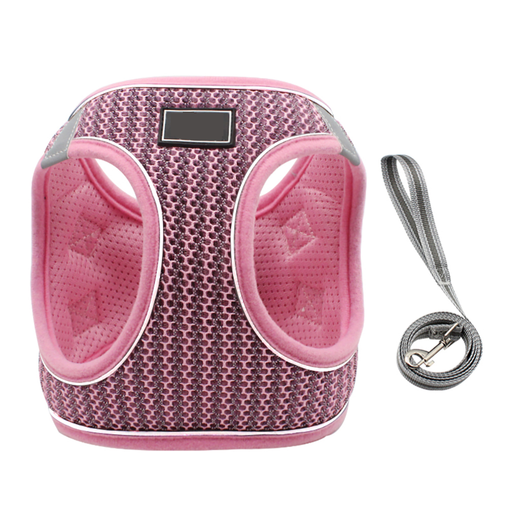 Breathable Mesh Pet Harness Leash Set