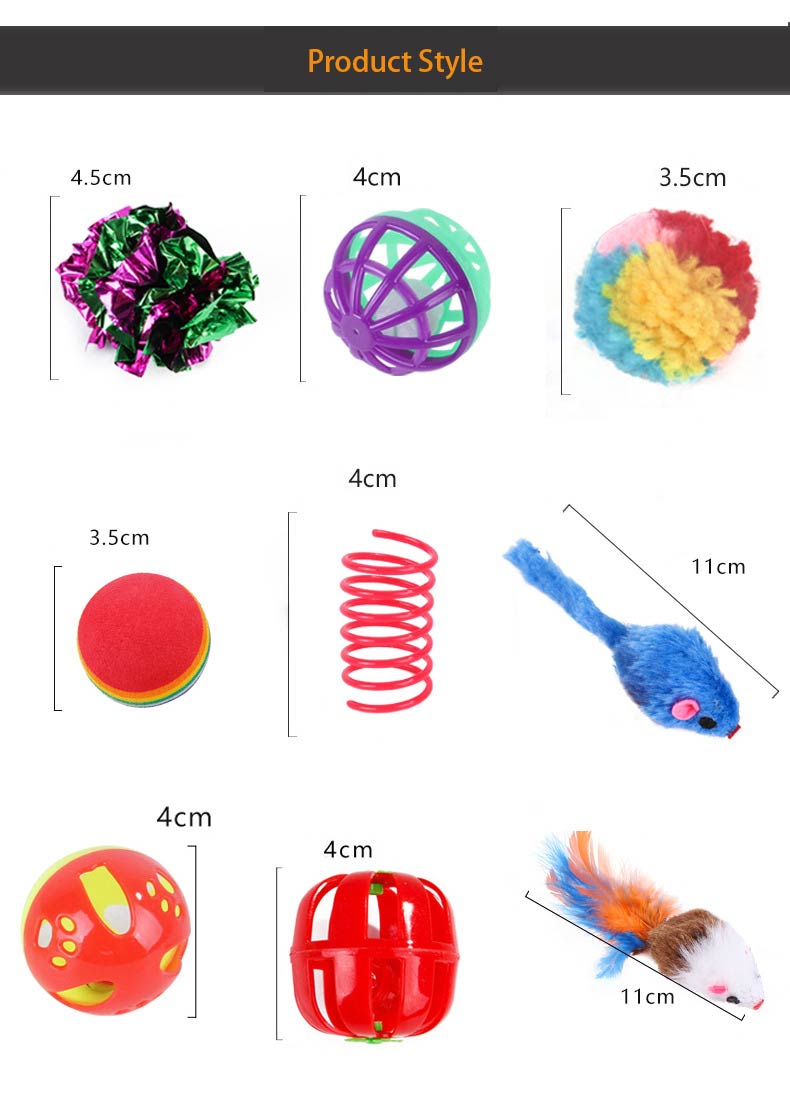 24 Packs Cat Tunnel Toys Set