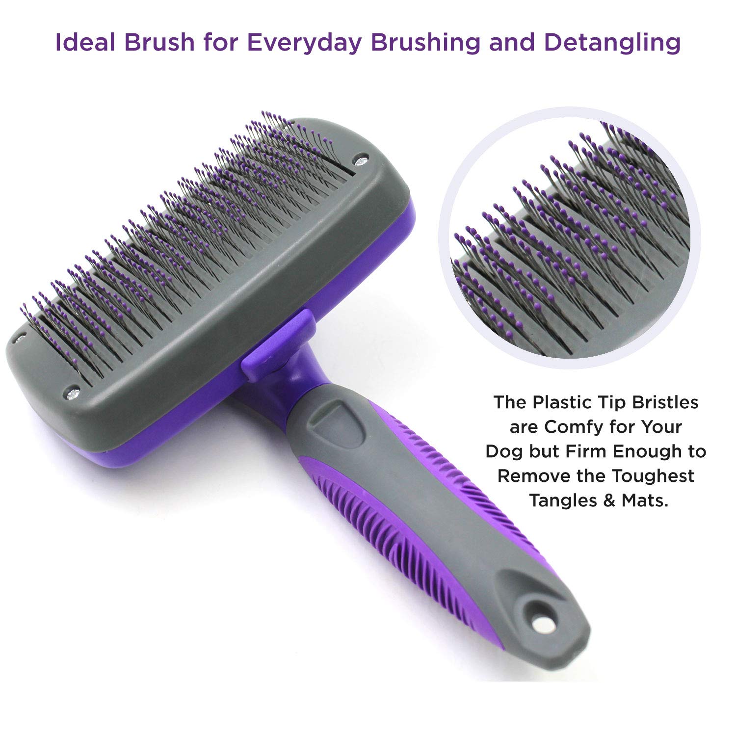 Pet Self-Cleaning Slicker Brush