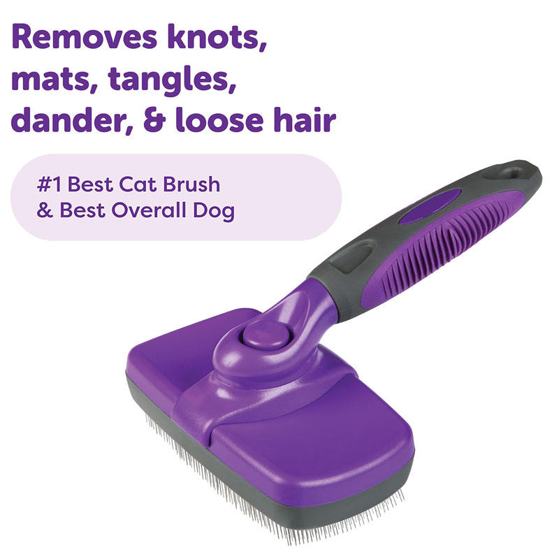 Pet Self-Cleaning Slicker Brush