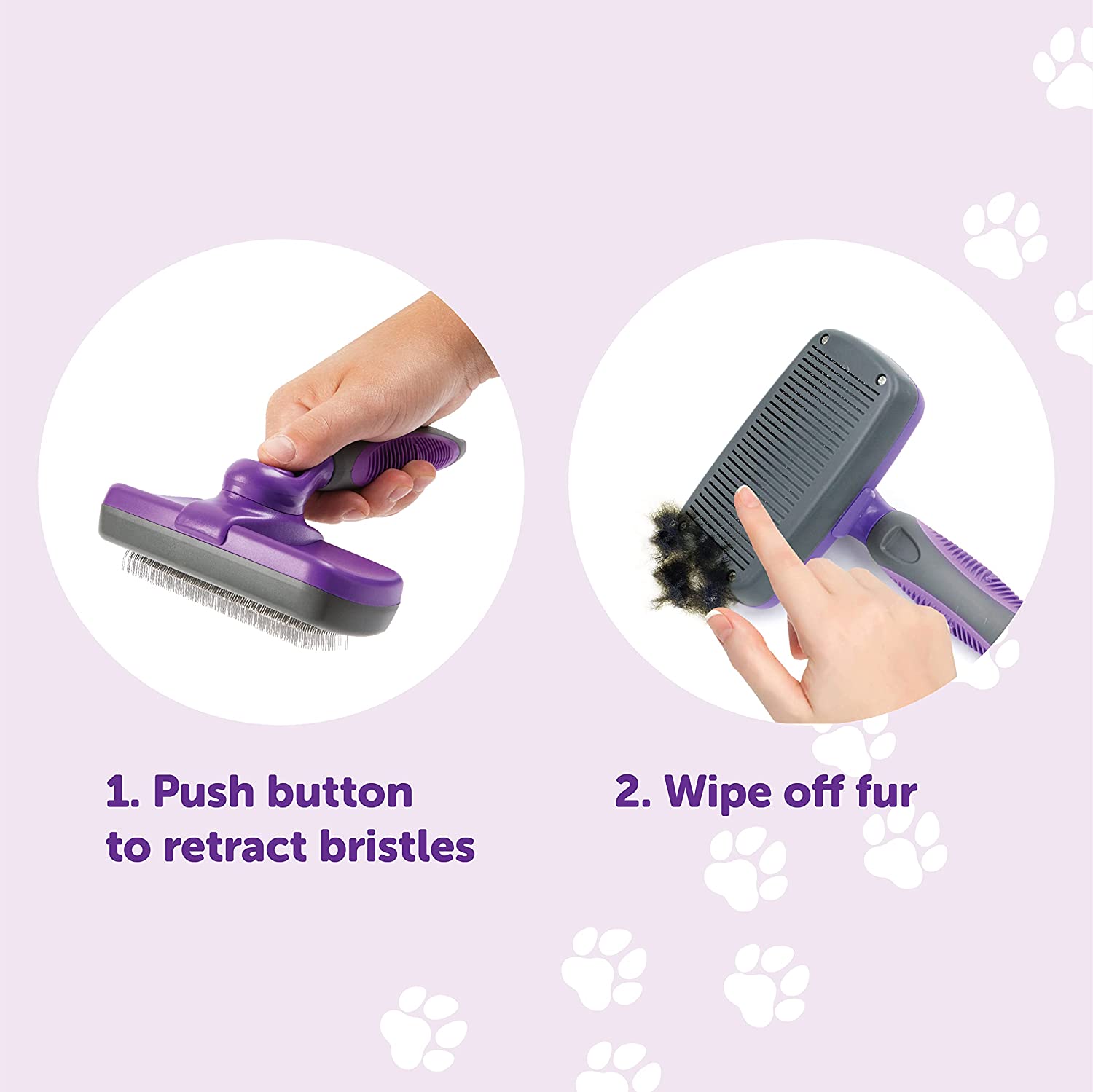 Pet Self-Cleaning Slicker Brush