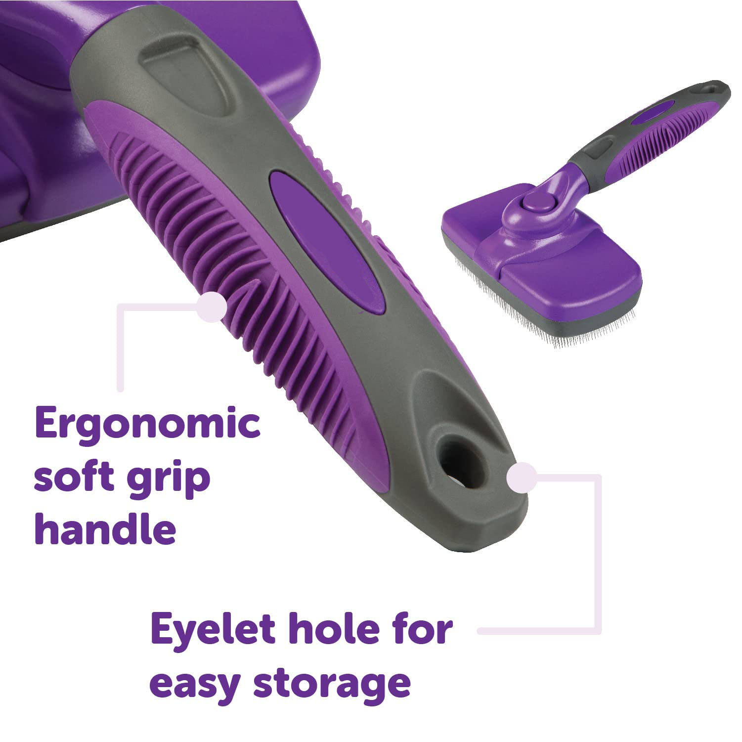 Pet Self-Cleaning Slicker Brush