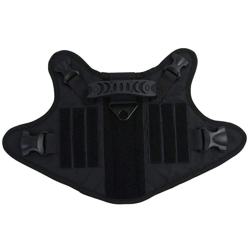 Black Tactical Dog Harness with Leash