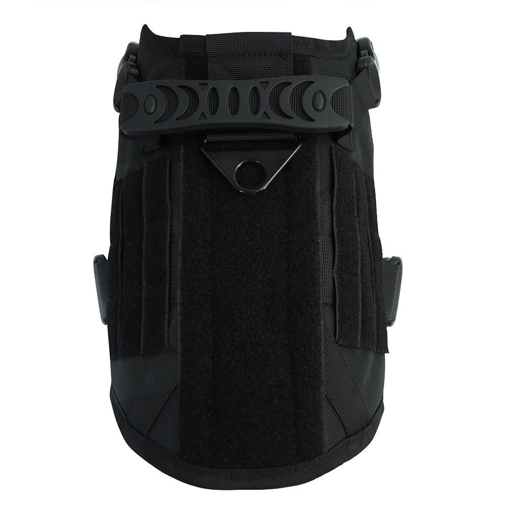 Black Tactical Dog Harness with Leash