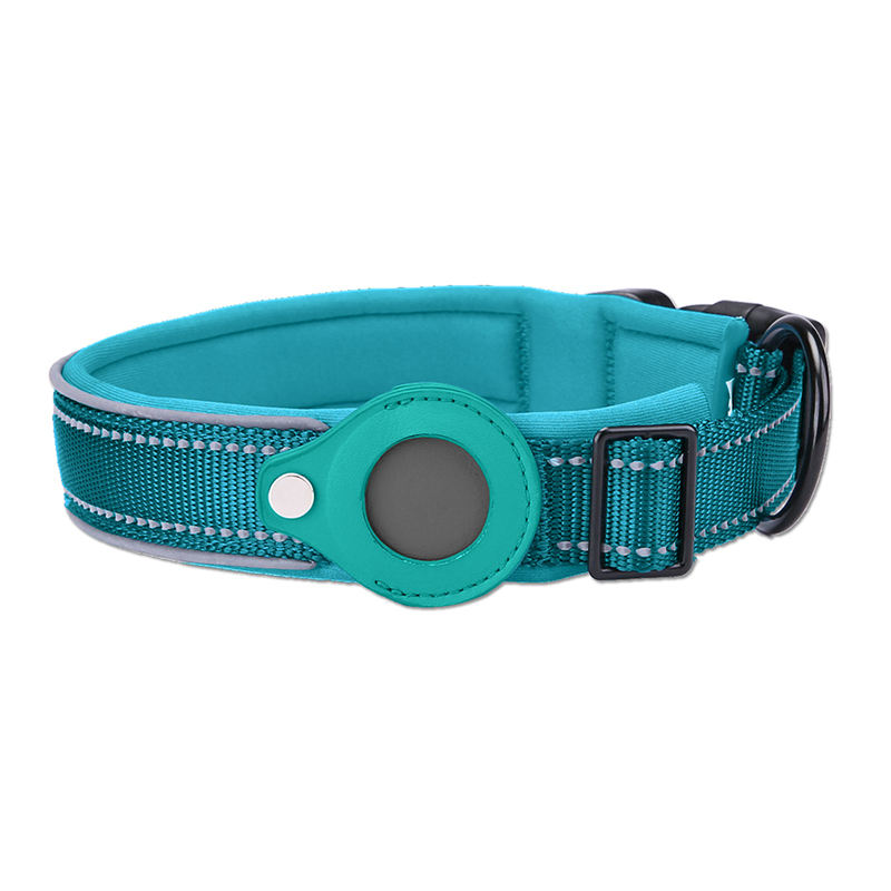 GPS Tracker Reflective Nylon Dog Collar