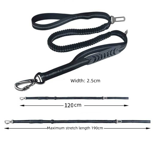 Multi-functional Reflective Nylon Dog Leash