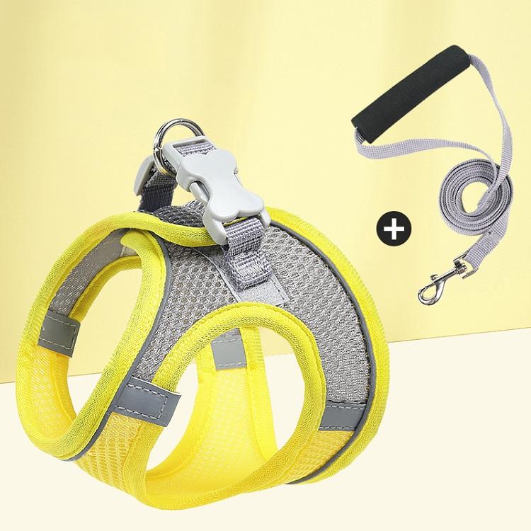 Reflective Mesh Dog Harness with Leash