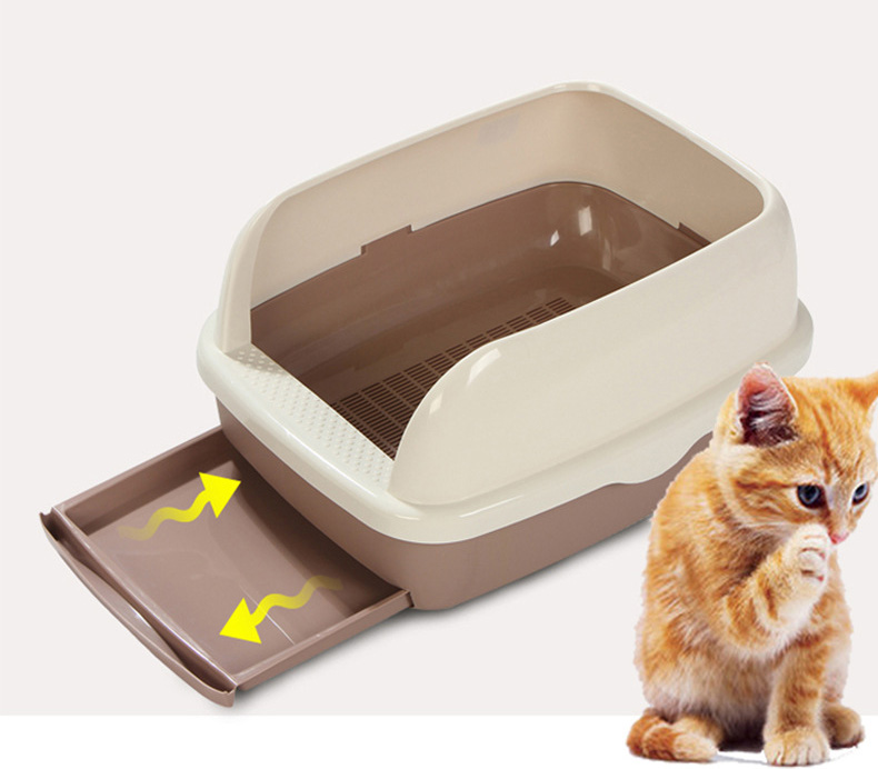 Cat Litter Box with Tray