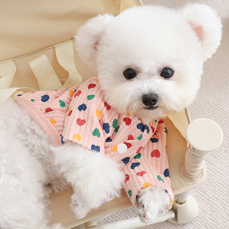 Heart Print Pet Clothing