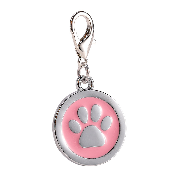 Paw Pattern Pet ID Tags
