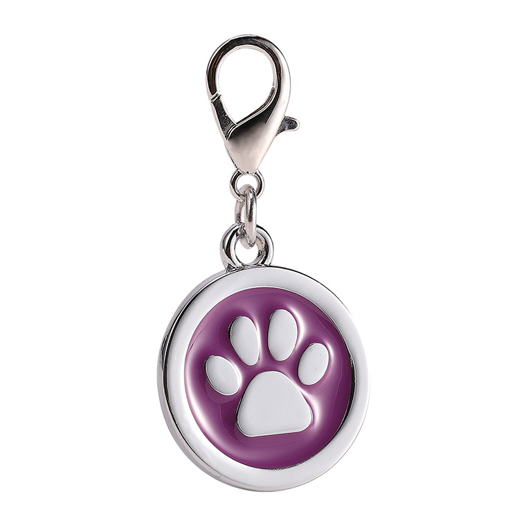 Paw Pattern Pet ID Tags