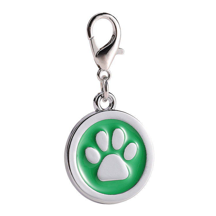 Paw Pattern Pet ID Tags