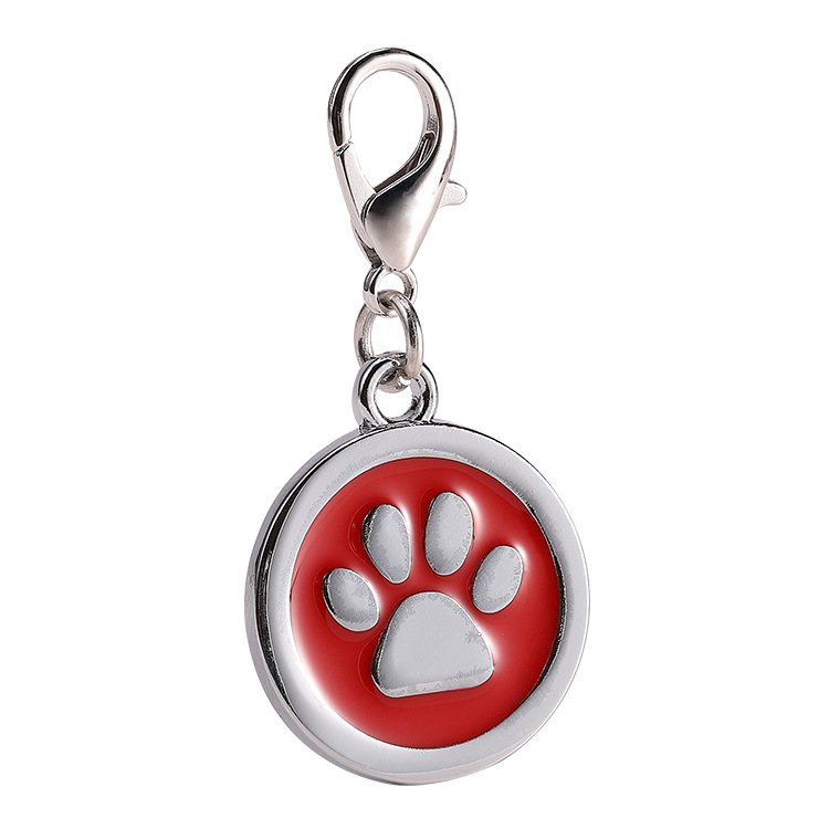 Paw Pattern Pet ID Tags