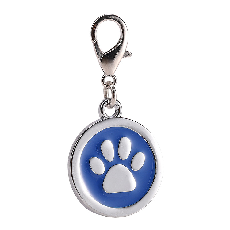 Paw Pattern Pet ID Tags