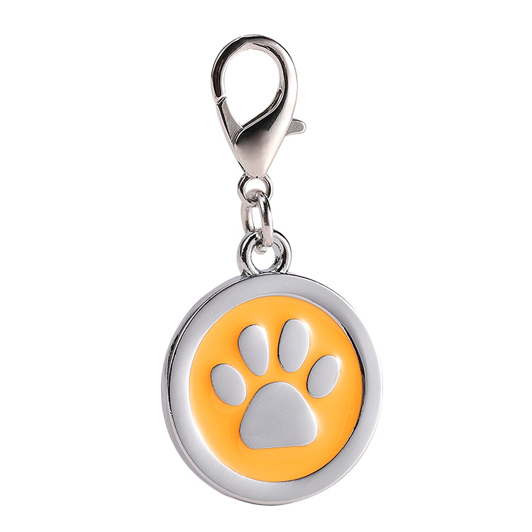 Paw Pattern Pet ID Tags