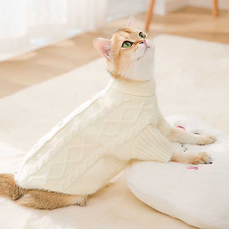Soft Faux Mink Knitted Pet Sweater