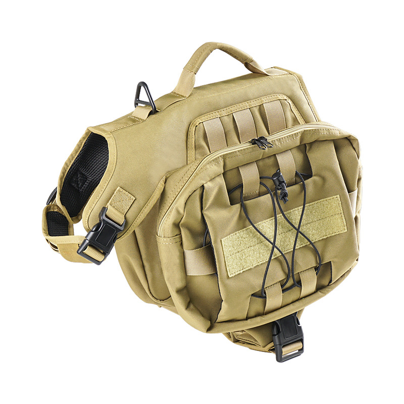 Muti-functional Tactical Pet Dog Harness with Storage Bags