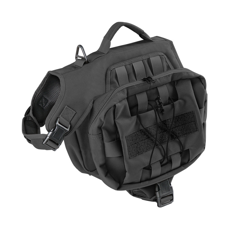 Muti-functional Tactical Pet Dog Harness with Storage Bags