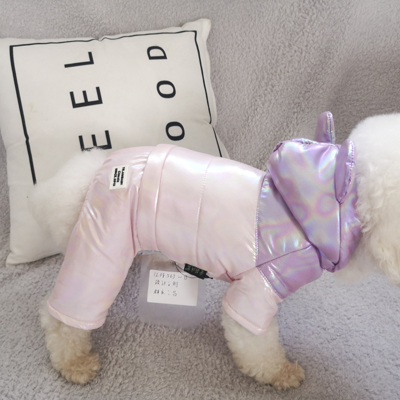 Waterproof Colorful Winter Pet Hoodie Dog Clothes