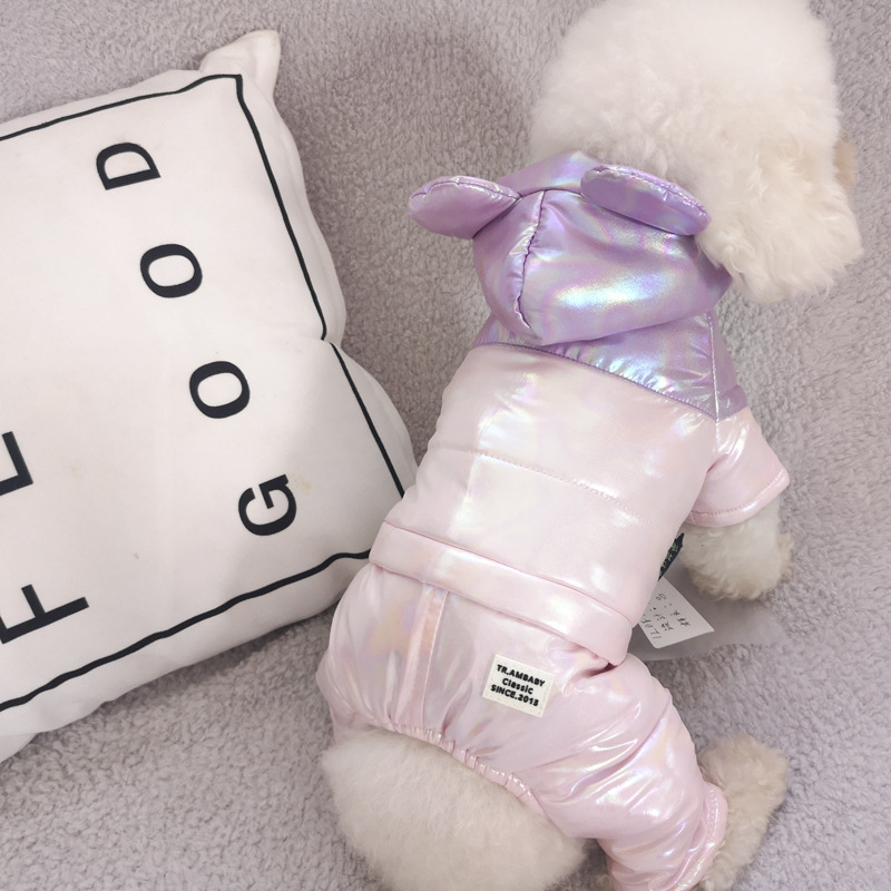 Waterproof Colorful Winter Pet Hoodie Dog Clothes