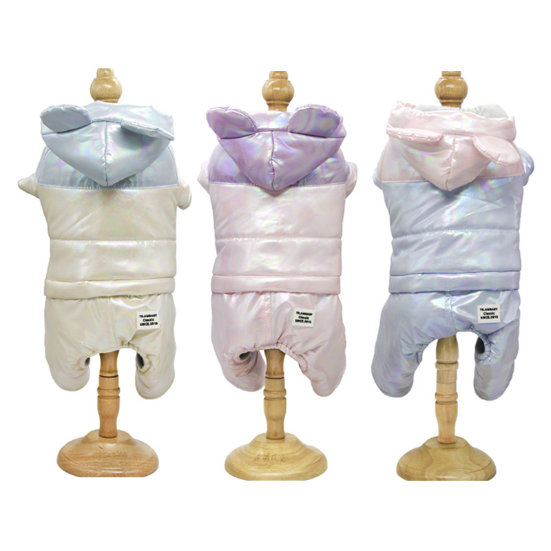 Waterproof Colorful Winter Pet Hoodie Dog Clothes