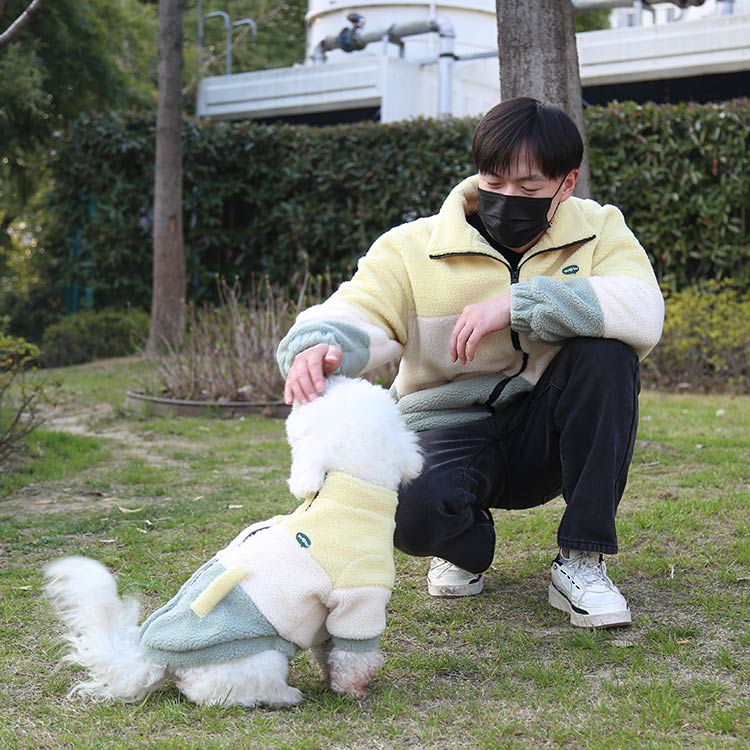Fleece Dog and Owner Clothes