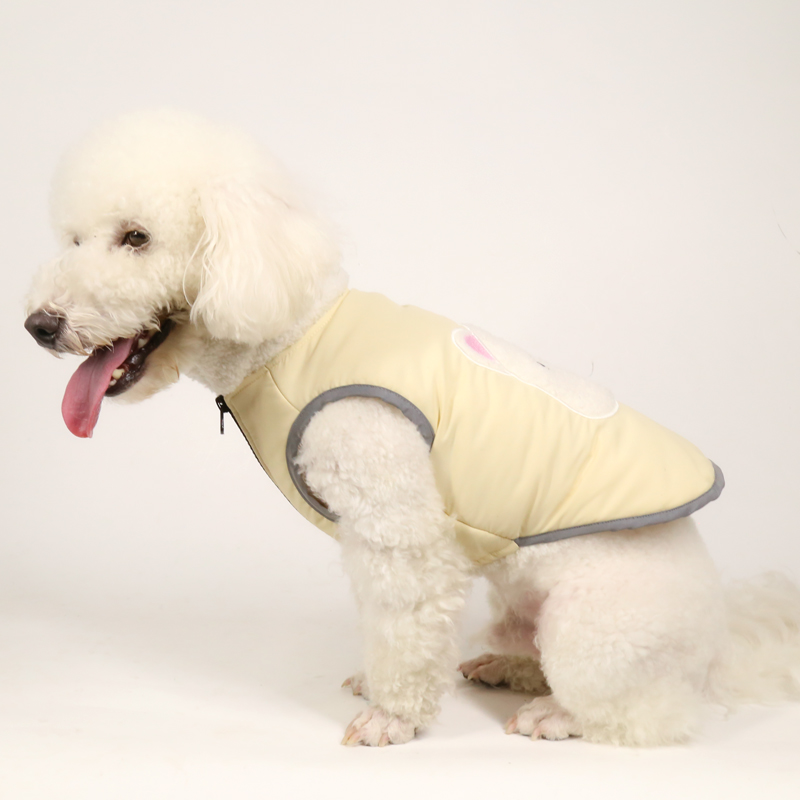 Fleece lined warm dog  jacket for winter
